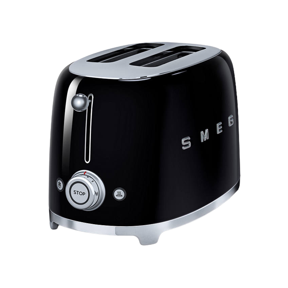 Smeg TSF01 2Slice Toaster Black