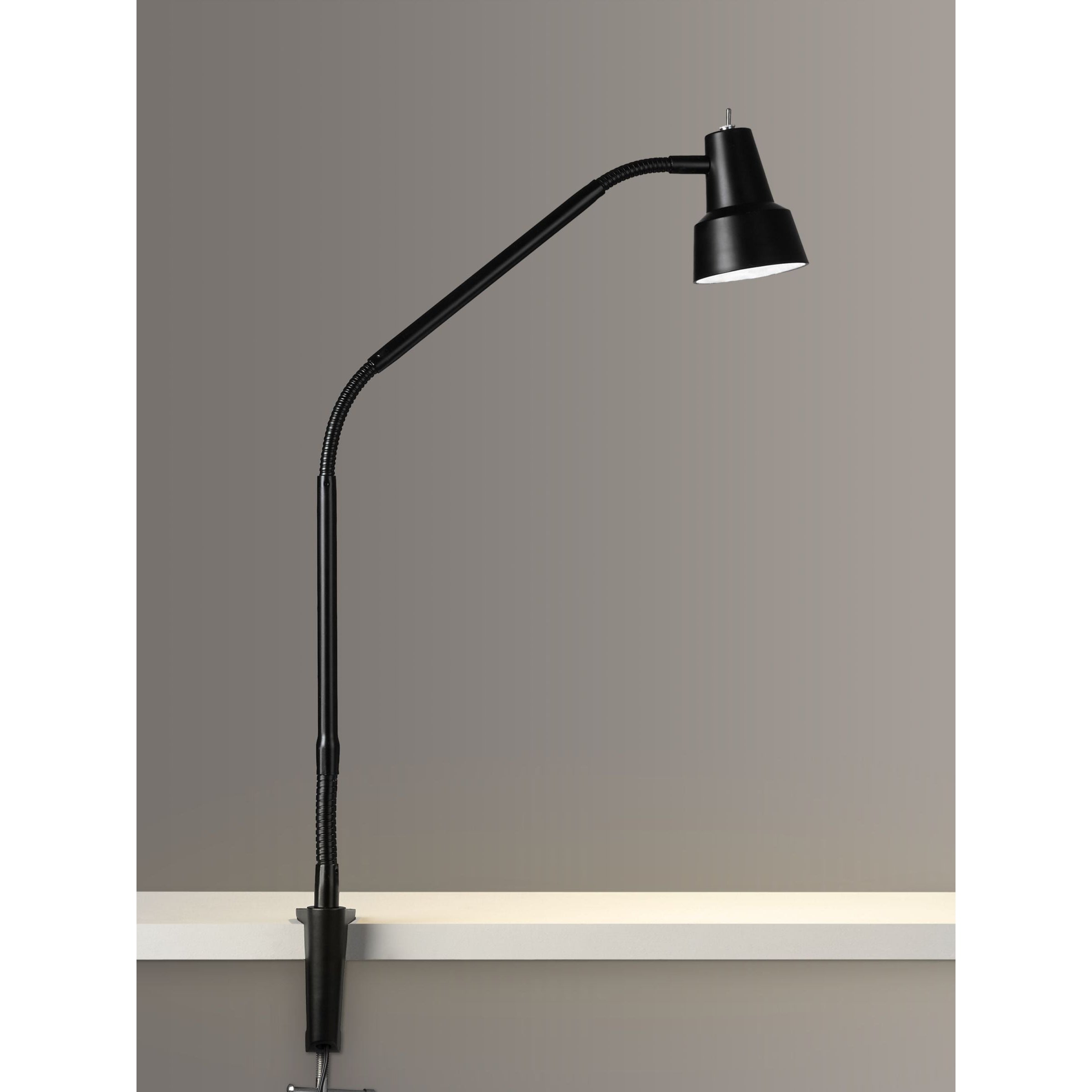 John Lewis Partners Zadie LED Clip on Desk Lamp with Clamp