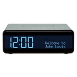 John Lewis & Partners Spectrum Clock DAB/DAB+/FM Digital Radio, Black / Slate Grey