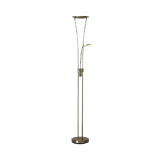 John Lewis & Partners Levity LED Uplighter Floor Lamp - Antique Brass