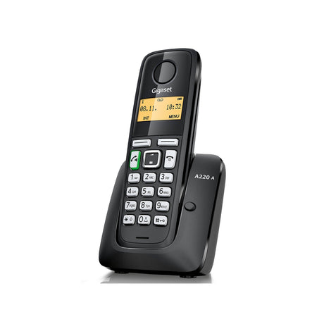Gigaset A220A Digital Cordless Telephone with Answering Machine, Triple DECT, Black
