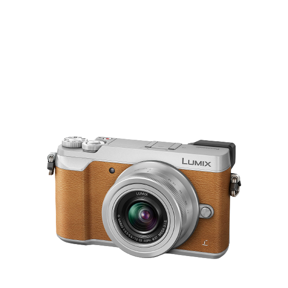 Panasonic Lumix DMC-GX80 4K Mirrorless Camera - Tan / Silver