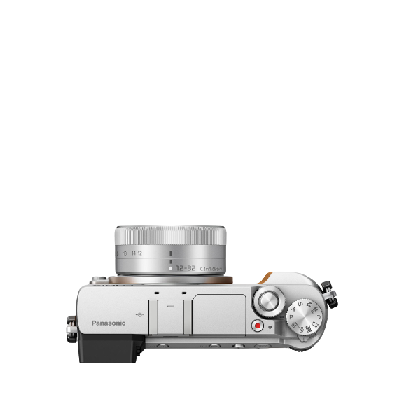 Panasonic Lumix DMC-GX80 4K Mirrorless Camera - Tan / Silver
