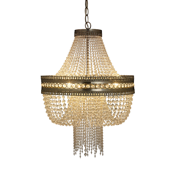 John Lewis & Partners Lucia Crystal Chandelier - Crystal / Clear