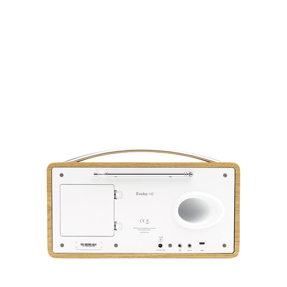 Pure Evoke H6 DAB/DAB+/FM Stereo Bluetooth Radio, Oak - Refurbished Good
