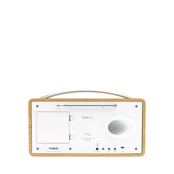 Pure Evoke H6 DAB/DAB+/FM Stereo Bluetooth Radio, Oak - Refurbished Excellent