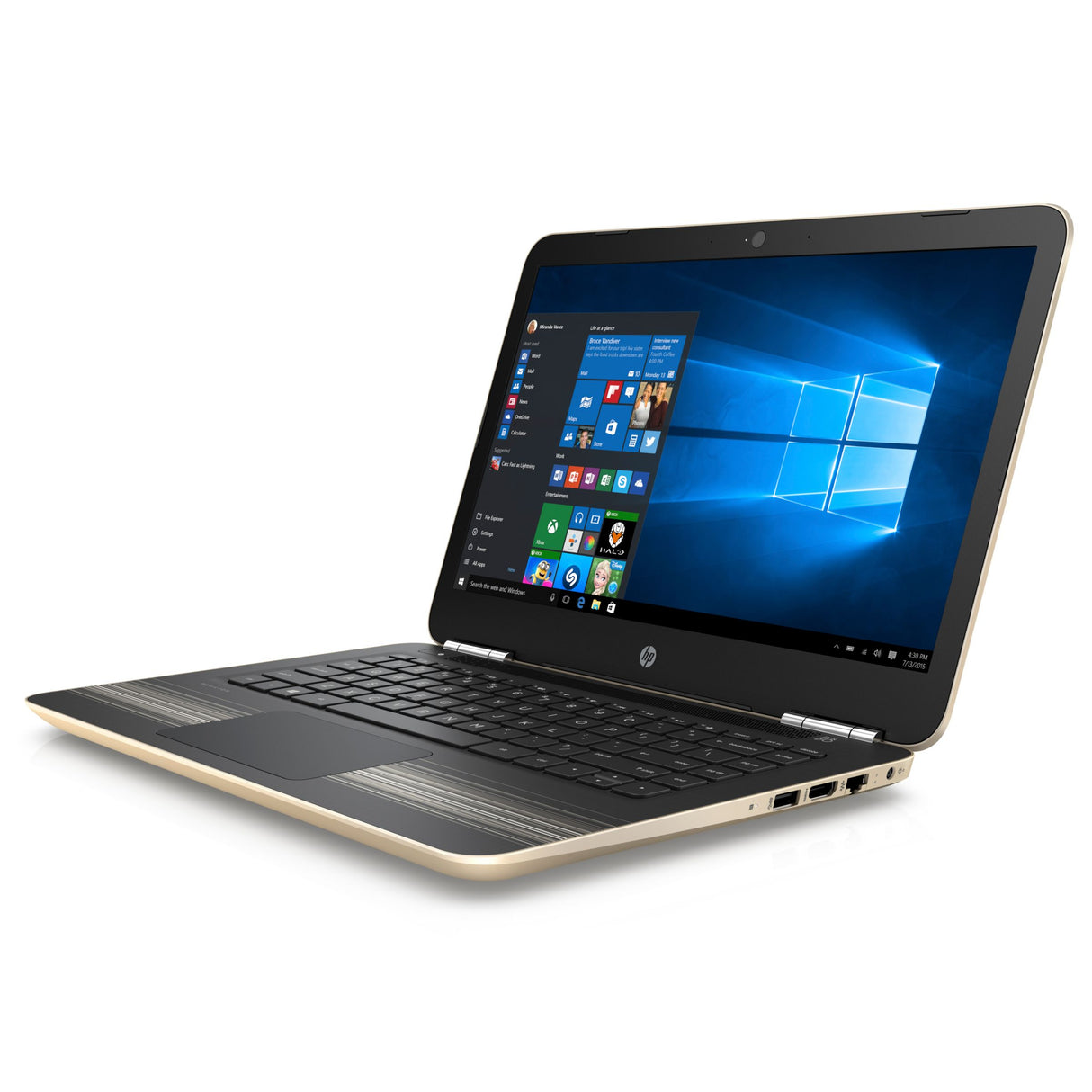 HP Pavilion 14-AL118NA 14" Laptop, Intel Core i7, 8GB RAM, 256GB HDD, NVIDIA 940MX, 1AP77EA#ABU, Gold