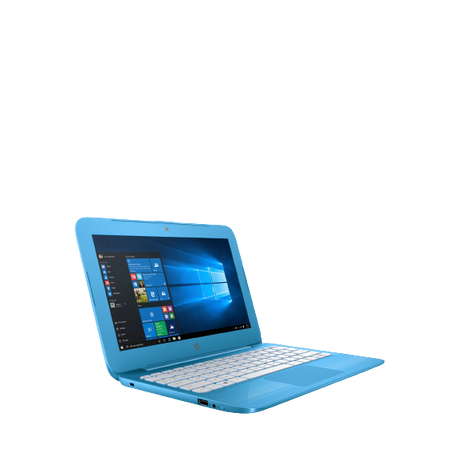 HP Stream 11-y000na Laptop, Intel Celeron, 2GB RAM, 32GB eMMC, 11.6", Aqua Blue