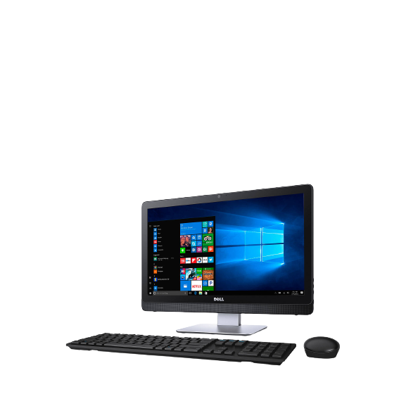 Dell Inspiron 22 3264 All-in-One Desktop, Intel Core i3, 8GB RAM, 1TB HDD, 21.5" Full HD, Black