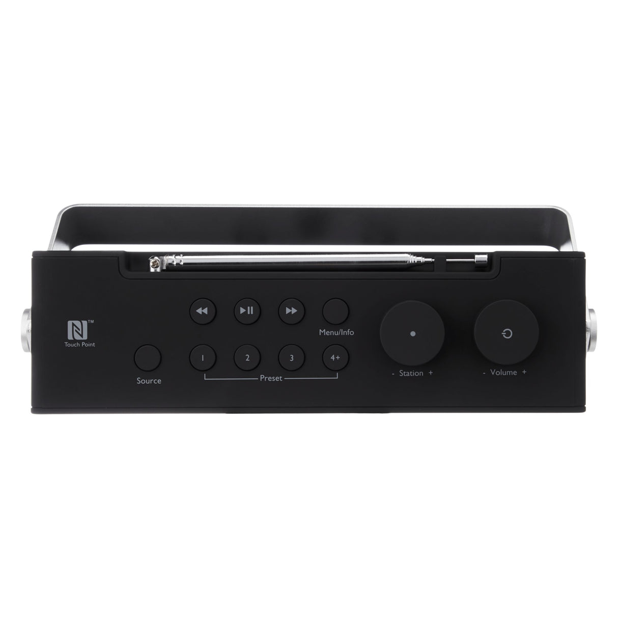 John Lewis & Partners Spectrum Duo DAB/DAB+/FM Bluetooth NFC Digital Radio, Black