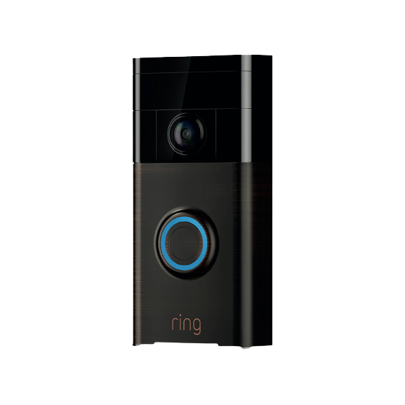 Ring Smart Video Doorbell with Built-in Wi-Fi & Camera - Venetian Bronze - Pristine