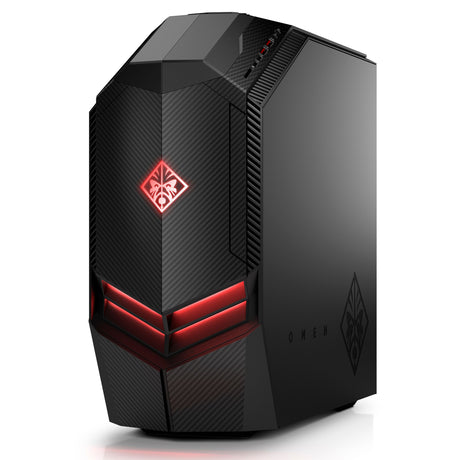 HP OMEN 880-021na Desktop PC, AMD Ryzen 7, 8GB, 2TB HDD + 256GB M.2 SSD, Radeon RX 580, Black