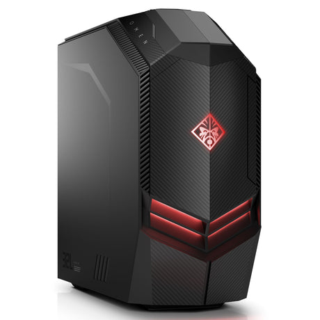 HP OMEN 880-021na Desktop PC, AMD Ryzen 7, 8GB, 2TB HDD + 256GB M.2 SSD, Radeon RX 580, Black
