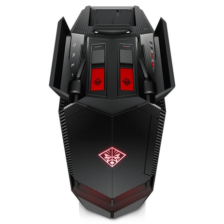 HP OMEN 880-021na Desktop PC, AMD Ryzen 7, 8GB, 2TB HDD + 256GB M.2 SSD, Radeon RX 580, Black