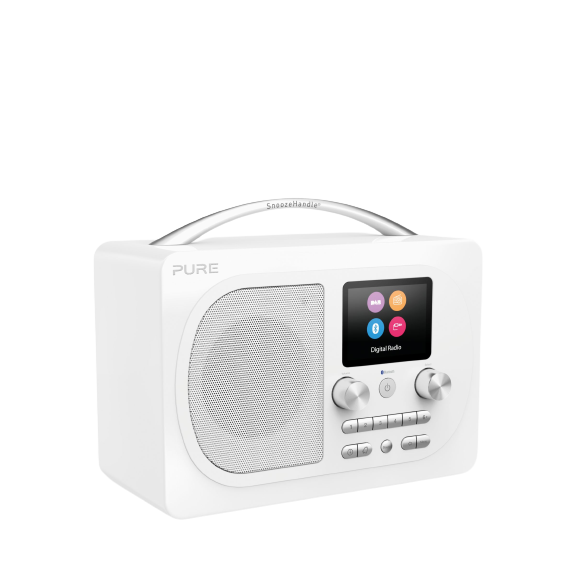 Pure Evoke H4 Portable FM/DAB+/DAB Digital Radio - White