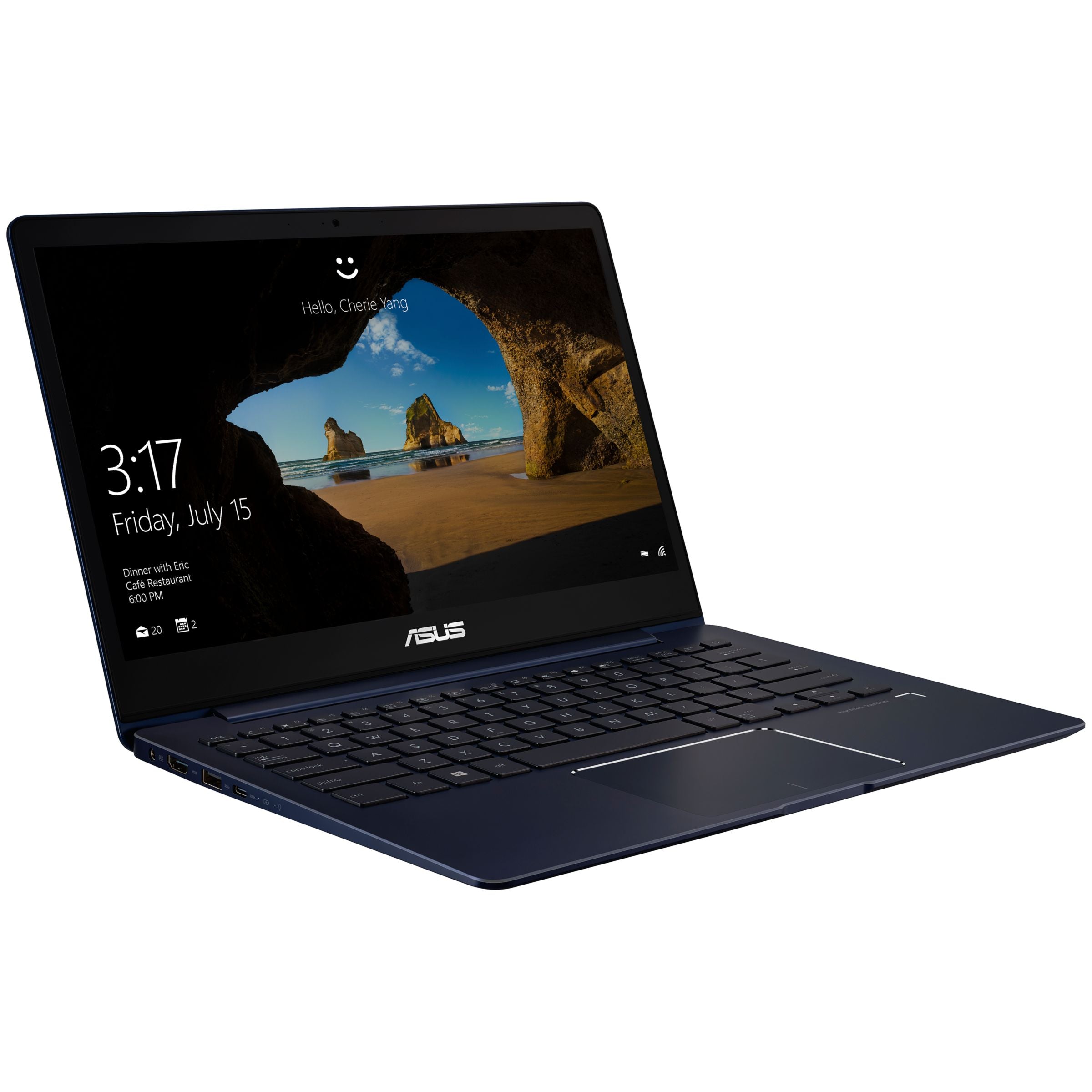 ASUS Zenbook UX331UN-EG009T 13.3" Laptop, Intel Core i5, 8GB RAM, 256GB SSD, Blue - Refurbished Excellent