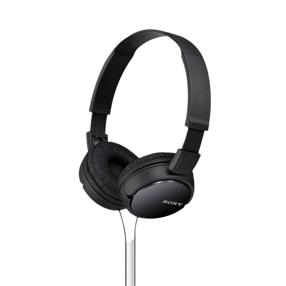 Sony MDR-ZX110AP On-Ear Headphones with Mic/Remote, Black - Refurbished Pristine