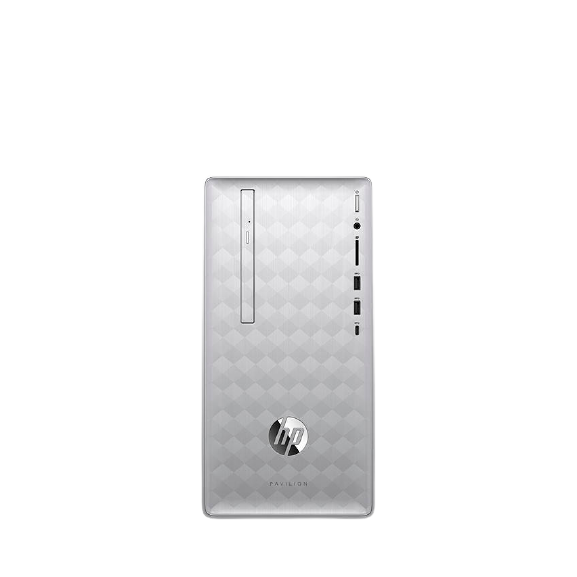 HP Pavilion 590-p0037na Desktop PC, AMD Ryzen 3, 4GB RAM, 1TB HDD, Silver - New