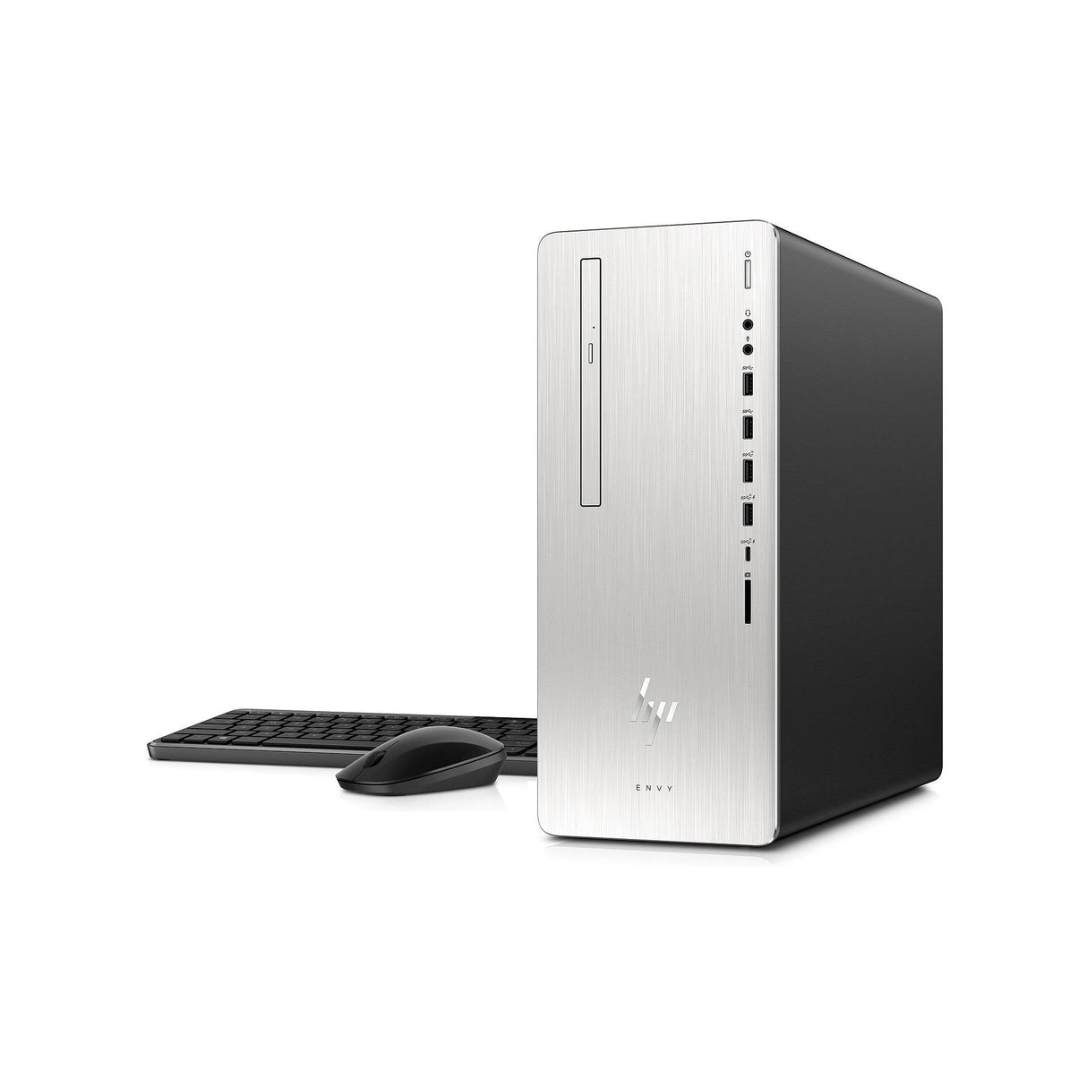 HP Envy 795-0009na Desktop PC, Intel Core i7, 8GB RAM, 2TB HDD + 256GB SSD, GeForce GTX 1050 Ti, Silver