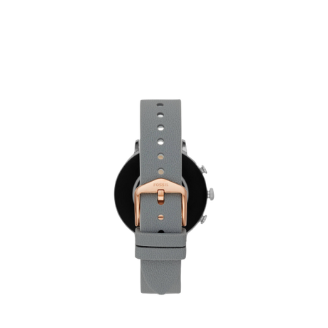 Fossil FTW6016 Women's Venture Silicone Strap Touch Screen Smartwatch, Grey/Black