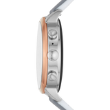 Fossil FTW6016 Women's Venture Silicone Strap Touch Screen Smartwatch, Grey/Black