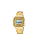 Casio A168WG-9EF-SS Unisex Vintage Bracelet Strap Watch, Gold