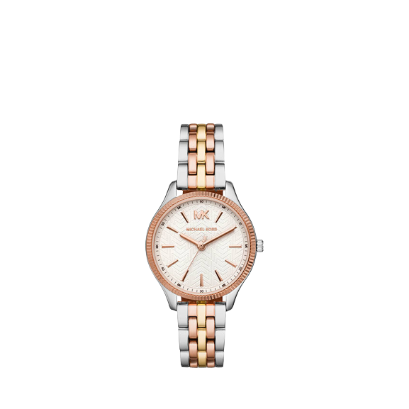 Michael Kors MK6642 Women's Lexington Bracelet Strap Watch, Silver / Gold