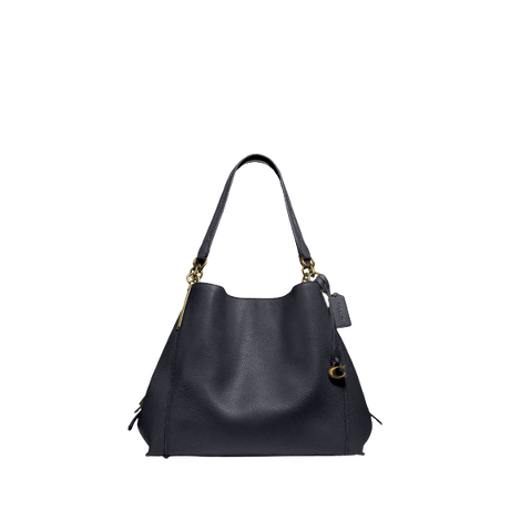 Coach Dalton 31 Leather Shoulder Bag, Midnight Navy