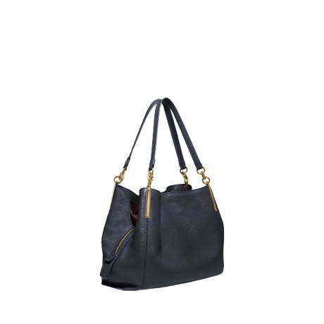 Coach Dalton 31 Leather Shoulder Bag, Midnight Navy