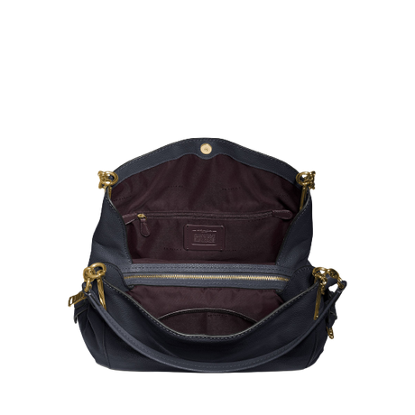 Coach Dalton 31 Leather Shoulder Bag, Midnight Navy