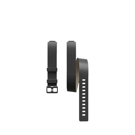 Fitbit Inspire Double Leather Wristband - Black - Pristine