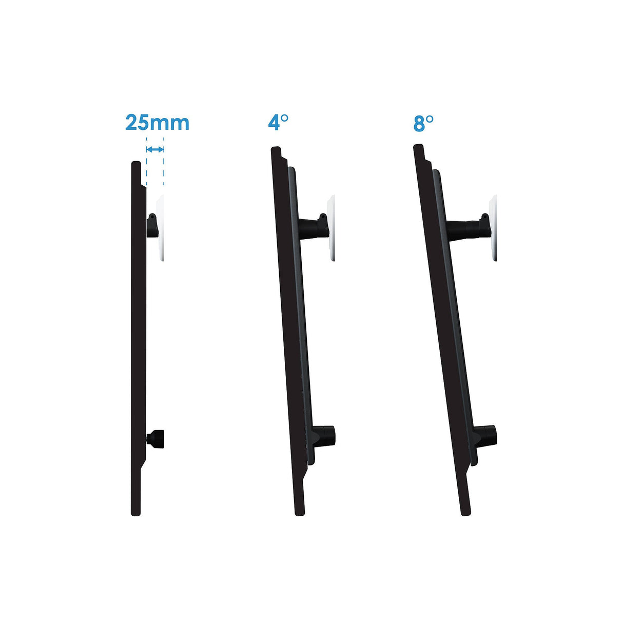 AVF Tilting TV Wall Bracket for TVs from 37” to 80” JML8451 - White
