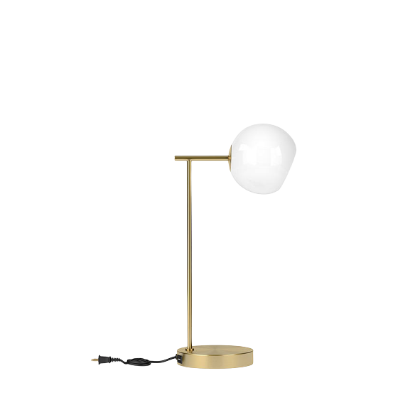 West Elm Staggered Glass Table Lamp - Brass