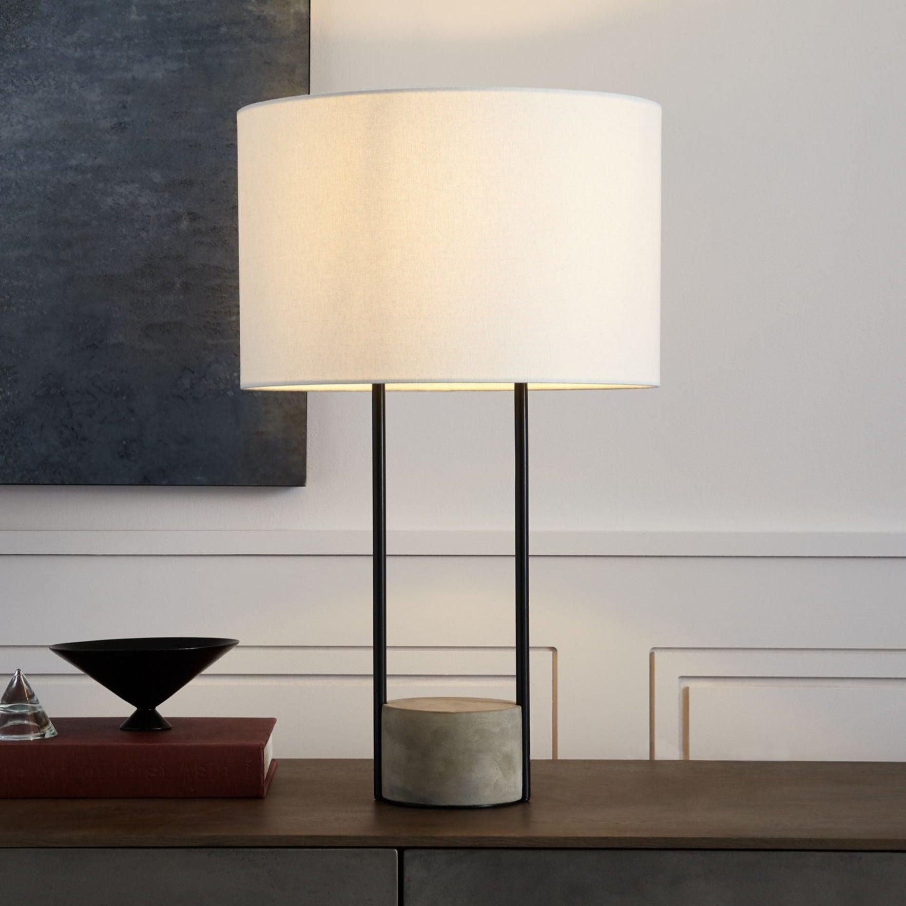 West Elm Industrial Outline Table Lamp, Bronze