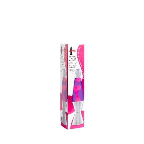 Lava Lamp Marble Table Lamp - Purple/Pink