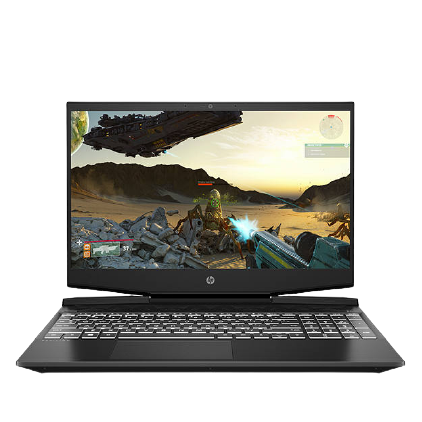 HP Pavilion 15-dk0011na Gaming Laptop, Intel i5 Processor, 8GB, 256GB SSD, 15.6" Full HD, Shadow Black