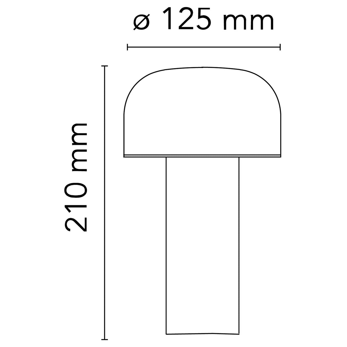 Flos Bellhop LED Rechargeable USB-C Touch Table Lamp, Grey