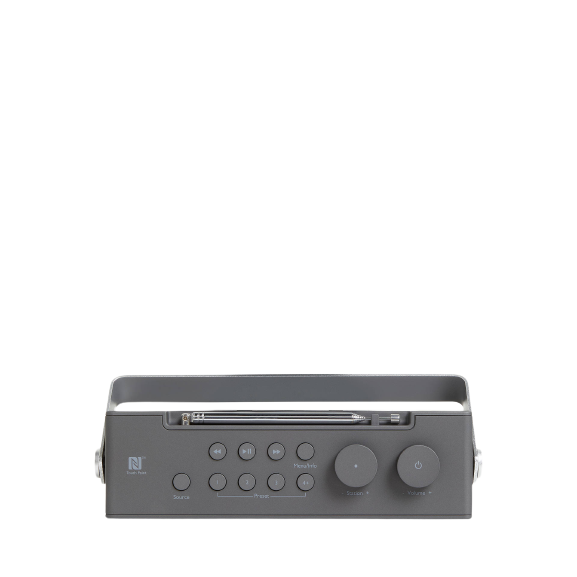 John Lewis Spectrum Duo DAB/FM Bluetooth NFC Digital Radio - Gunmetal Grey - Refurbished Pristine