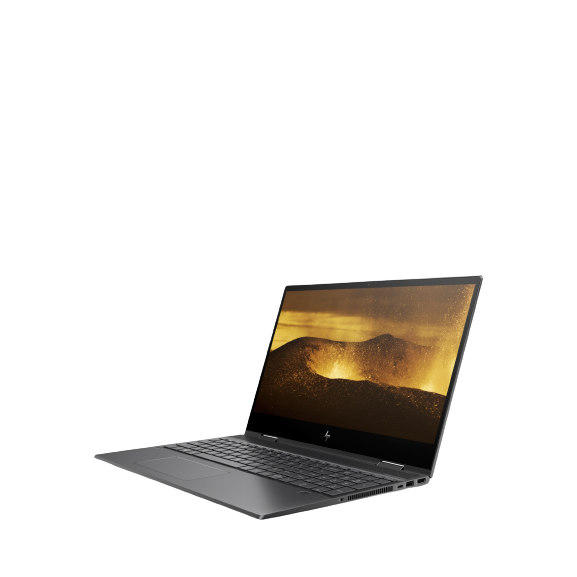 HP ENVY x360 15-ds0000na Convertible Laptop, AMD Ryzen 5, 8GB RAM, 256GB SSD, 15.6", Black