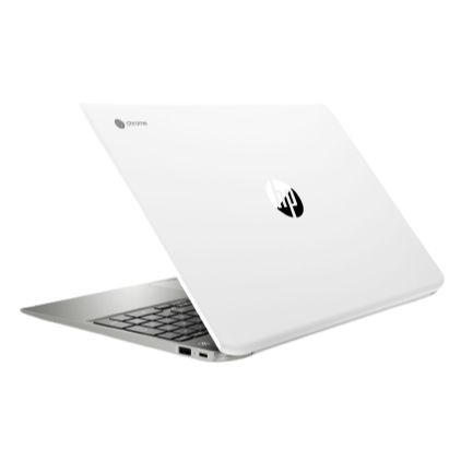 HP 15-DE0000NA Chromebook , Intel Pentium Gold, 4GB RAM, 64GB eMMC, 15.6", White - Refurbished Pristine