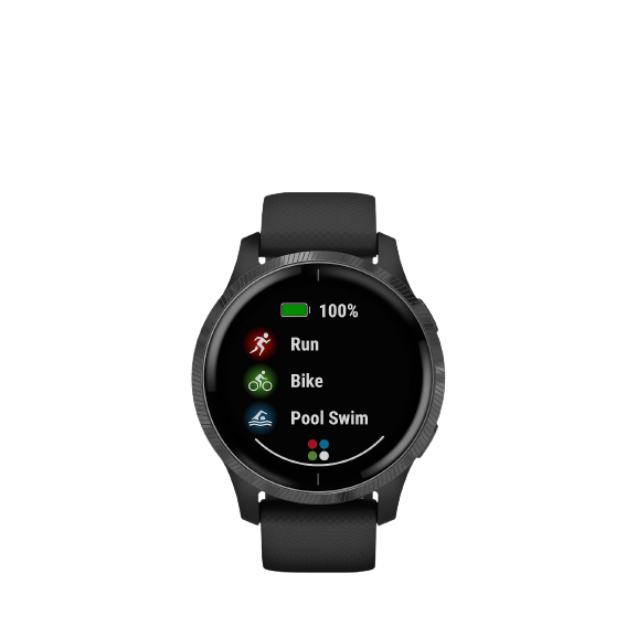 Garmin Venu Amoled GPS Smartwatch Black - Refurbished Pristine