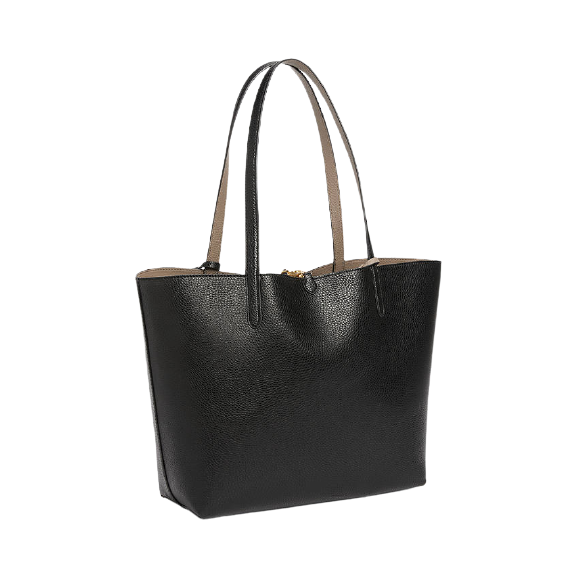 Lauren Ralph Lauren Reversible Tote Bag, Black/Taupe