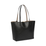 Lauren Ralph Lauren Reversible Tote Bag, Black/Taupe