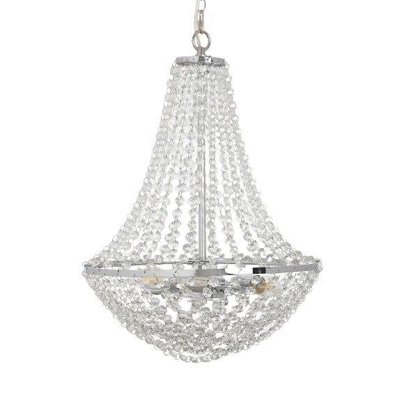 John Lewis & Partners Empire Crystal Chandelier Ceiling Light - Clear