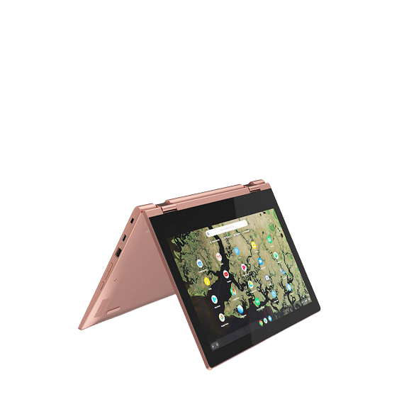 Lenovo C340-11 Chromebook, Intel Celeron, 4GB RAM, 32GB eMMC, 11.6", Sand Pink