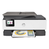 HP OfficeJet Pro 8022 All-in-One Wireless Printer with Touch Screen, HP Instant Ink Compatible, White & Grey