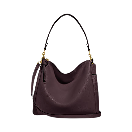 Coach Shay Leather Shoulder Bag Oxblood