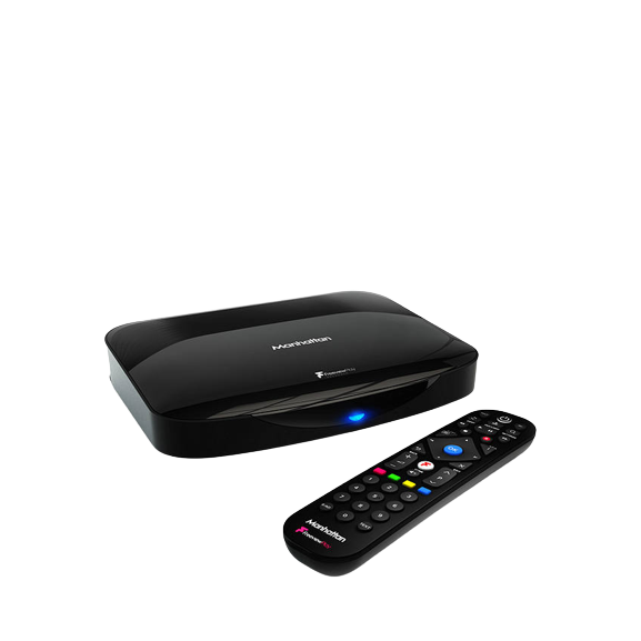 Manhattan T3-R Smart Freeview Play TV Recorder, 1TB - Black