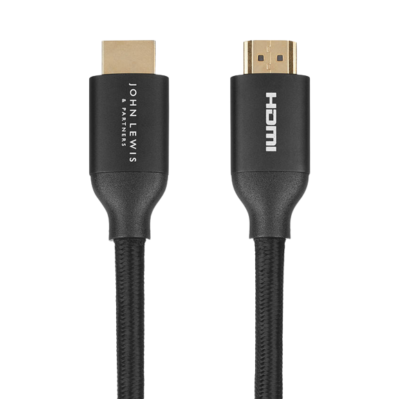 John Lewis & Partners 4K HDMI Cable 1.5m - Black