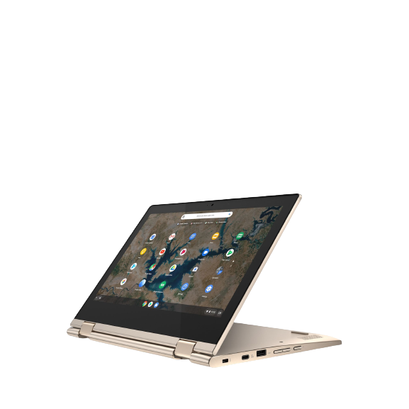 Lenovo Chromebook C330 81HY000AUK Laptop, MediaTek, 4GB RAM, 64GB eMMC, 11.6”, Champagne